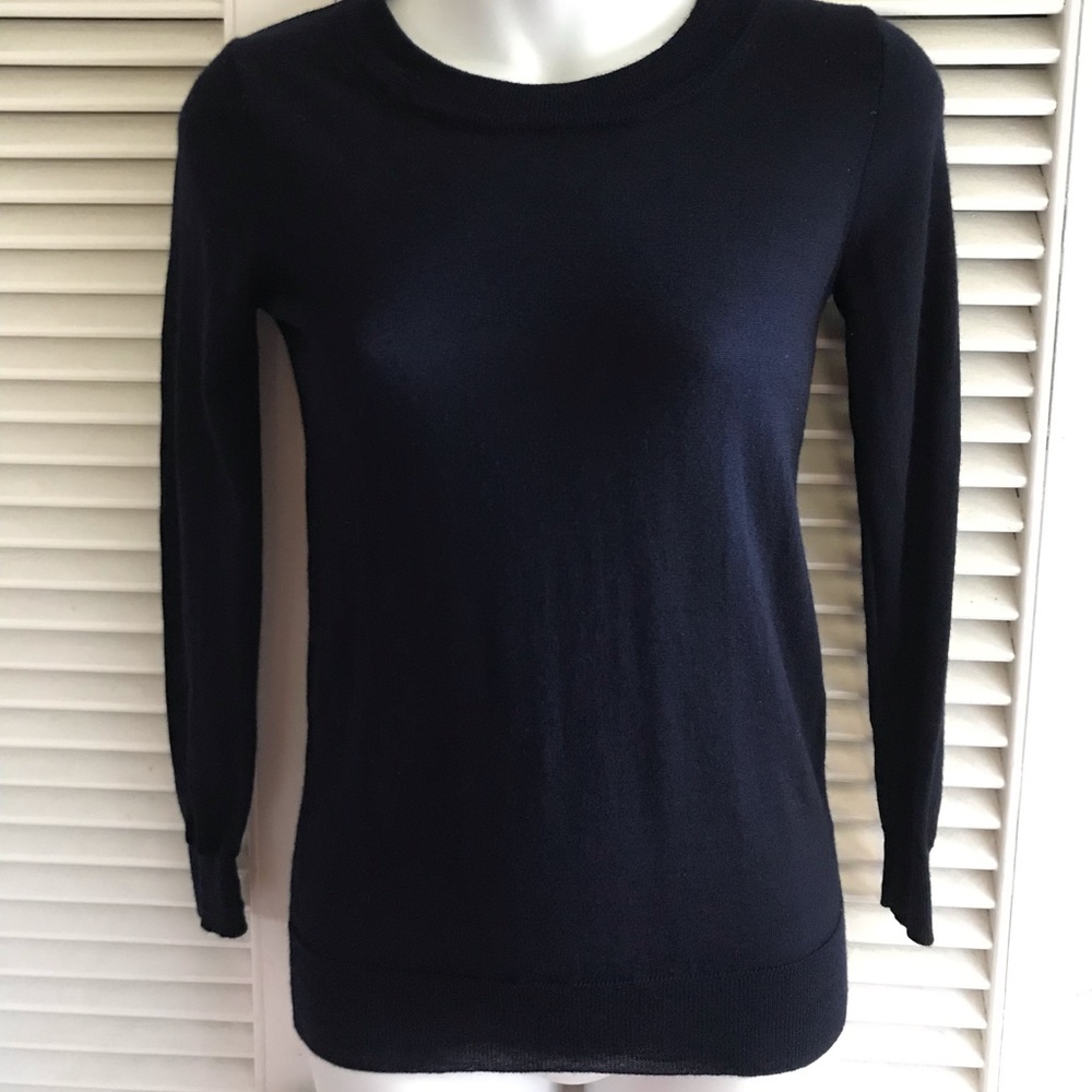 J Crew Merino Wool 3/4 Sleeve Sweater Sz XS NWOT